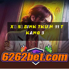 xổ số bình thuận 11 tháng 3