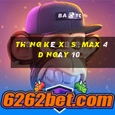 Thống kê Xổ Số max 4d ngày 10