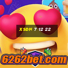 xsdn 7 12 22