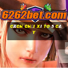 cách chơi xì to 5 cây