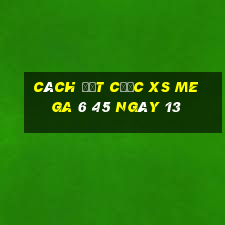 Cách đặt cược XS Mega 6 45 ngày 13