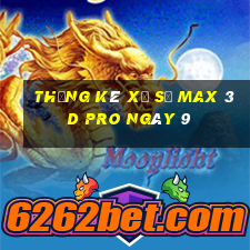 Thống kê Xổ Số max 3d pro ngày 9