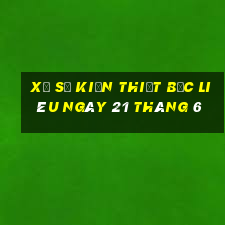 xổ số kiến thiết bạc liêu ngày 21 tháng 6