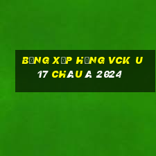 bảng xếp hạng vck u17 châu á 2024