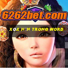 xóa nền trong word