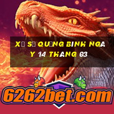 xổ số quảng bình ngày 14 tháng 03