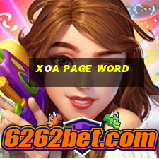 xóa page word