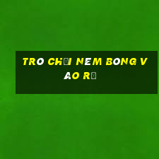 trò chơi ném bóng vào rổ