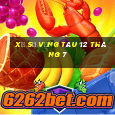 xổ số vũng tàu 12 tháng 7