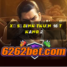 xổ số bình thuận 16 tháng 2