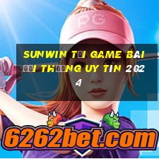 Sunwin Tải Game Bài Đổi Thưởng Uy Tín 2024