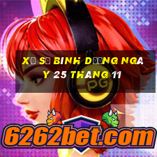 xổ số bình dương ngày 25 tháng 11