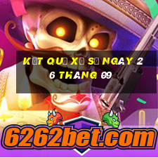 kết quả xổ số ngày 26 tháng 09