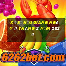 xổ số hậu giang ngày 4 tháng 2 năm 2024