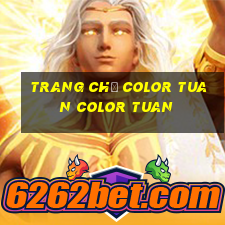 Trang chủ Color Tuan Color Tuan