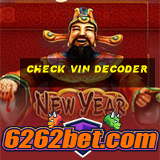 check vin decoder