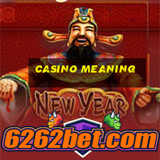 casino meaning