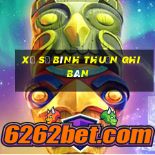 xổ số bình thuận ghi bàn