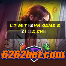 Lật mặt đánh Game bài địa chủ