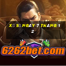 xổ số ngày 7 tháng 12