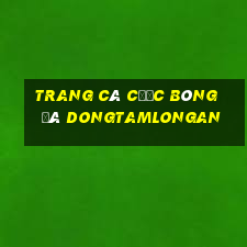 trang cá cược bóng đá dongtamlongan