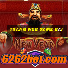 Trang web game bài