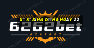 xổ số bình dương ngày 22