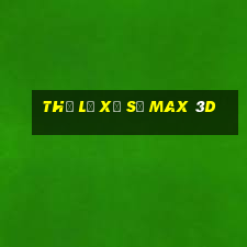 thể lệ xổ số max 3d