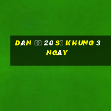 dàn đề 20 số khung 3 ngày