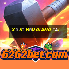 xổ số hậu giang đài