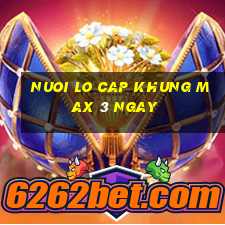 nuoi lo cap khung max 3 ngay