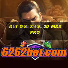 kết quả xổ số 3d max pro