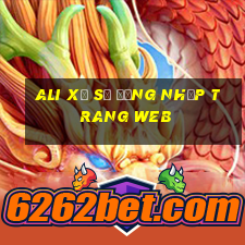 Ali Xổ số Đăng nhập trang web