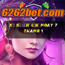 xổ số đắk lắk ngày 7 tháng 1