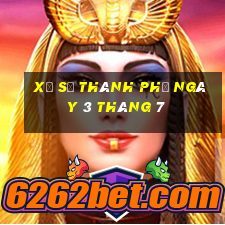 xổ số thành phố ngày 3 tháng 7