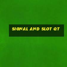 signal and slot qt