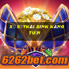 xổ số thái bình hàng tuần