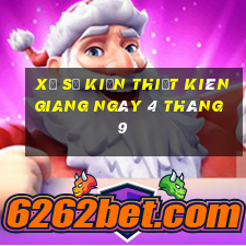 xổ số kiến thiết kiên giang ngày 4 tháng 9