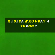 xổ số cà mau ngày 4 tháng 7