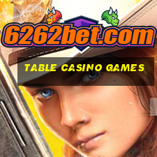 table casino games