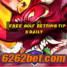 free golf betting tips daily