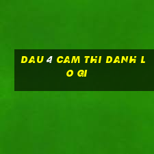 dau 4 cam thi danh lo gi