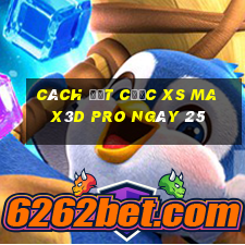 Cách đặt cược xs Max3D Pro ngày 25