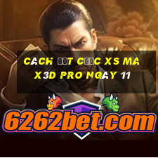 Cách đặt cược xs Max3D Pro ngày 11