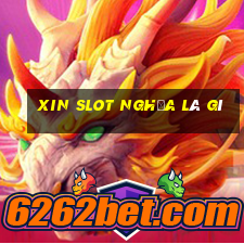 xin slot nghĩa là gì