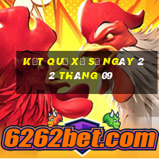 kết quả xổ số ngày 22 tháng 09