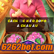 cách đọc kèo bóng đá châu âu