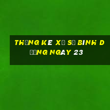 Thống kê Xổ Số bình dương ngày 23