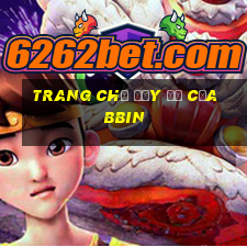 Trang chủ đầy đủ của bbin