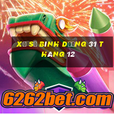 xổ số bình dương 31 tháng 12